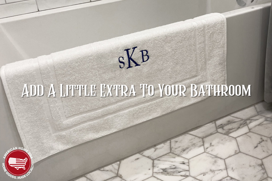 Why Monogrammed Bath Mats Add A Little Extra To Your Home Bathroom