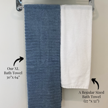 Load image into Gallery viewer, American Home USA Blue Ridge Collection - Luxury American Made Ribbed Cotton Towels
